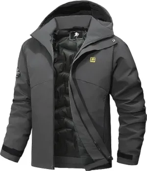 Men's Warm Winter Coats Waterproof Ski Jacket Windproof Snow Coat Mountain Windbreaker Hooded Raincoat