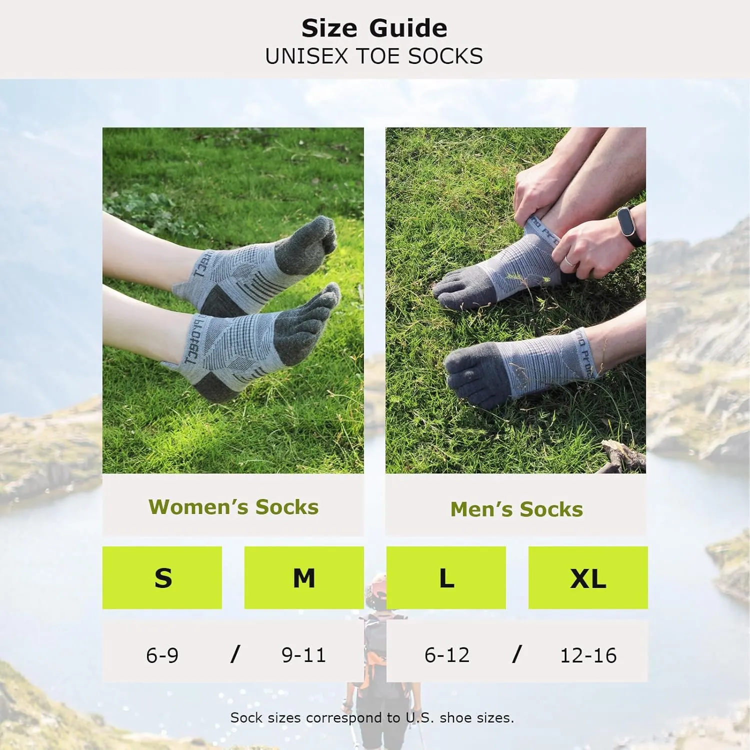 Merino Protect Merino Five Toe Socks For Men and Women Lightweight Coolmax Low Cut Five Finger Ankle Socks For Hiking