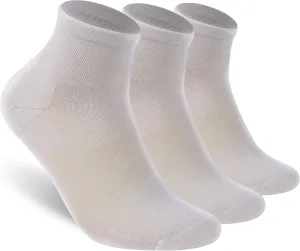 Merino Wool Ankle Socks, Men's Women's 90% Wool Athletic Thin Running Moisture Wicking Socks, 3 Pairs