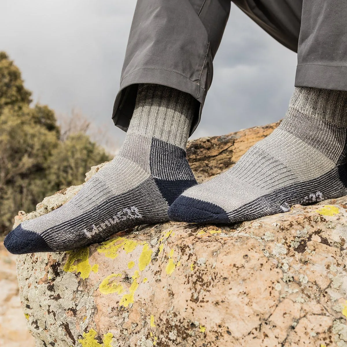 Merino Wool Crew Hiking Sock - Moisture Wicking