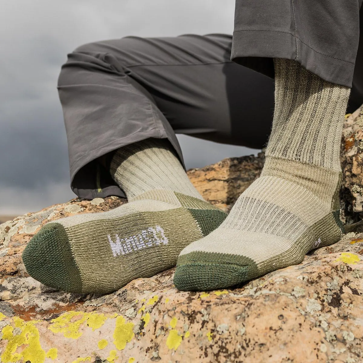 Merino Wool Crew Hiking Sock - Moisture Wicking