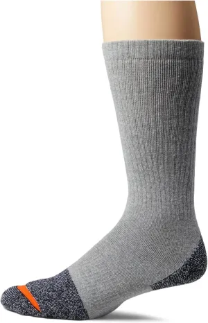 Merrell Men's and Women's Cotton Safety Work Socks-2 Pair Pack-Breathable Arch Support and Blister Prevention