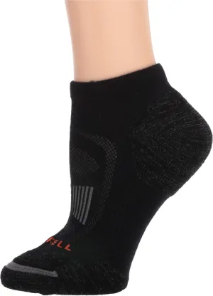 Merrell Men's and Women's Zoned Cushioned Wool Hiking Low Cut Socks-1 Pair Pack-Breathable Arch Support