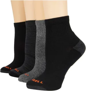 Merrell Unisex Adult Cushioned Midweight Ankle Socks - 4, 8, 12 Pairs - Moisture Wicking