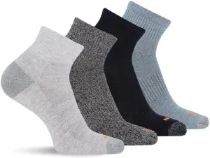 Merrell Unisex Adult Cushioned Midweight Ankle Socks - 4, 8, 12 Pairs - Moisture Wicking