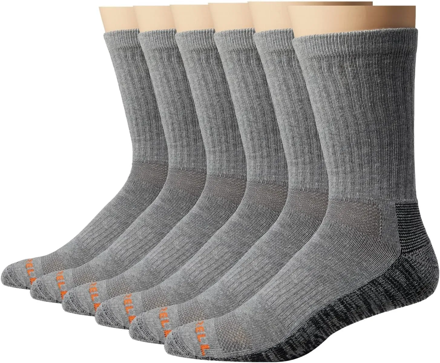 Merrell unisex-adult Durable Everyday Work Crew Socks 3 and 6 Pairs Anti odor Cotton
