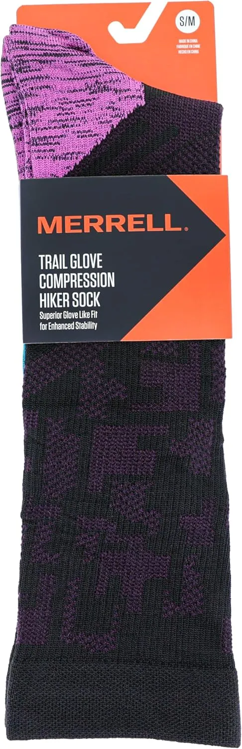 Merrell unisex-adult Trail Running Compression Over the Calf Socks Unisex Otc With Arch Support Band