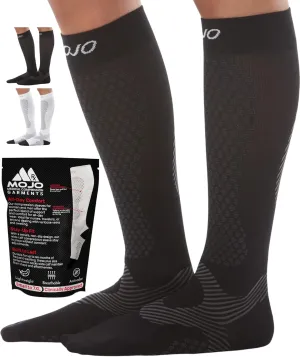 Mojo Compression Socks for Men & Woman - 20-30mmHg for Power Performance & Recovery