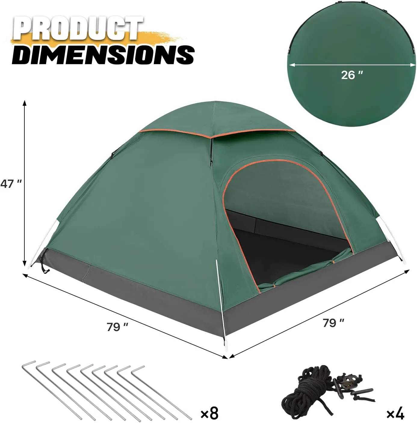 MoNiBloom 2 Person Dome Tent with Skylight, Ultralight Carry Family Tent Easy Set Up and Backpacking Tent with Lightweight Aluminum Alloy Frame for Adults Camping Hiking Outdoor Festivals, Blue