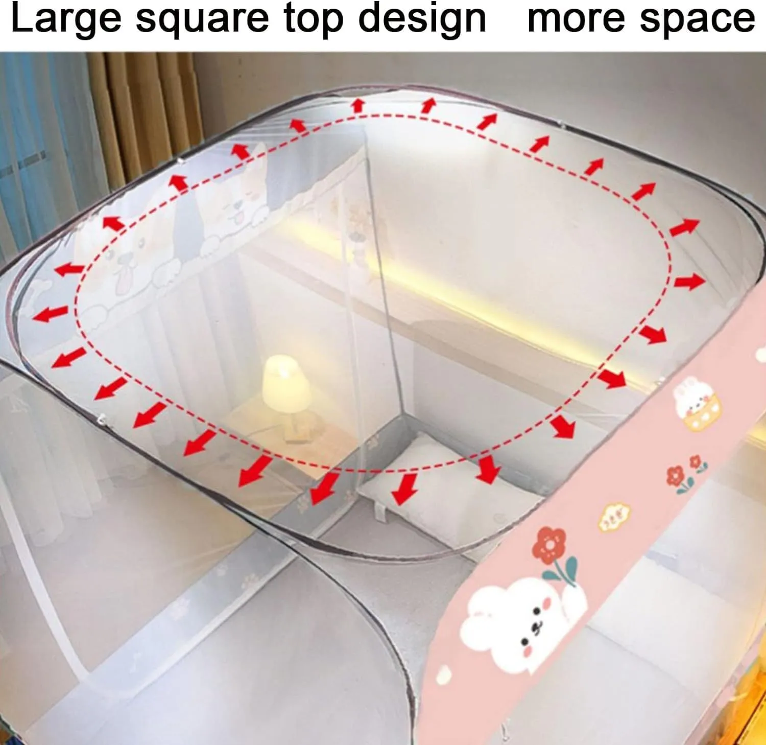 Mosquito Net Tent,Foldable Mosquito Net Bed Canopy,Portable Travel Mosquito Mesh Net,Canopy,Insect Screen(1.8m)