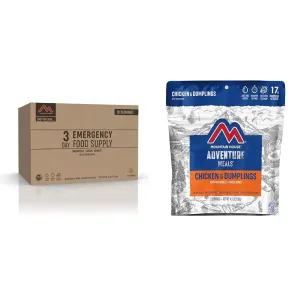 Mountain House Emergency Food Supply Kit with Chicken & Dumplings (2 Servings)