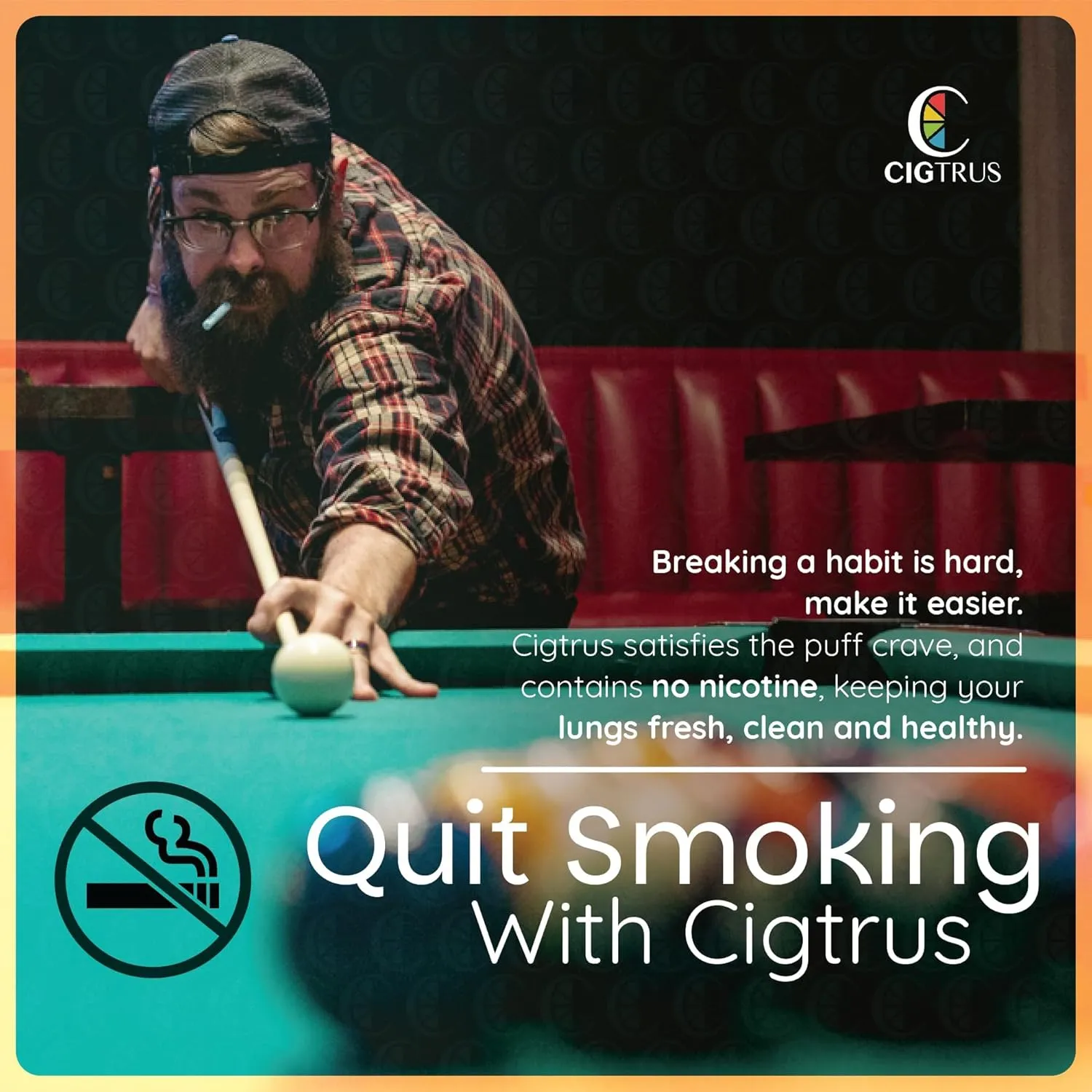 Natural Nicotine-Free & Tobacco-Free Smoking Alternative (20-Piece) - Non-Electric Craving Relief, Quit Smoking Aid with Cigtrus (Assorted Flavors)