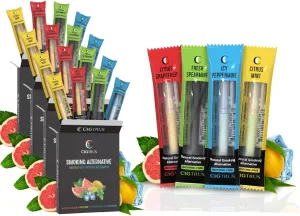 Natural Nicotine-Free & Tobacco-Free Smoking Alternative (20-Piece) - Non-Electric Craving Relief, Quit Smoking Aid with Cigtrus (Assorted Flavors)