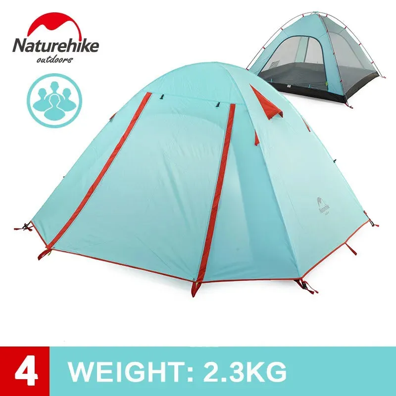 NatureHike 3-4 Person Double Layer Camping Tent