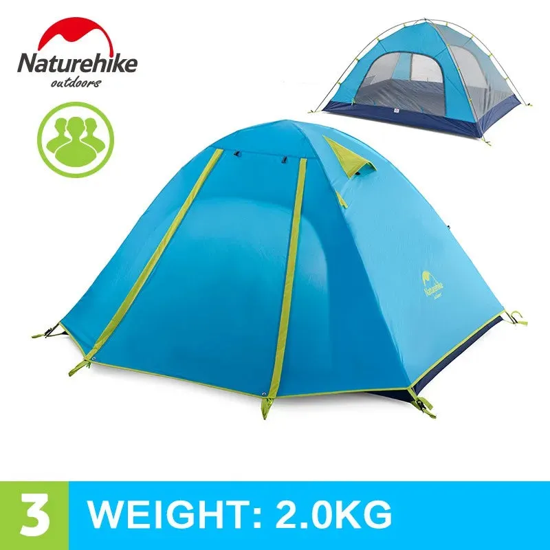 NatureHike 3-4 Person Double Layer Camping Tent