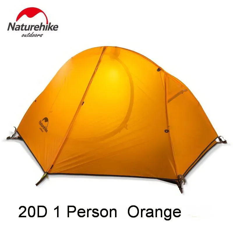 Naturehike Outdoor Ultralight Cycling Tent 1 2 People Backpacking Trekking Mountain Single Camping Tent Waterproof PU4000