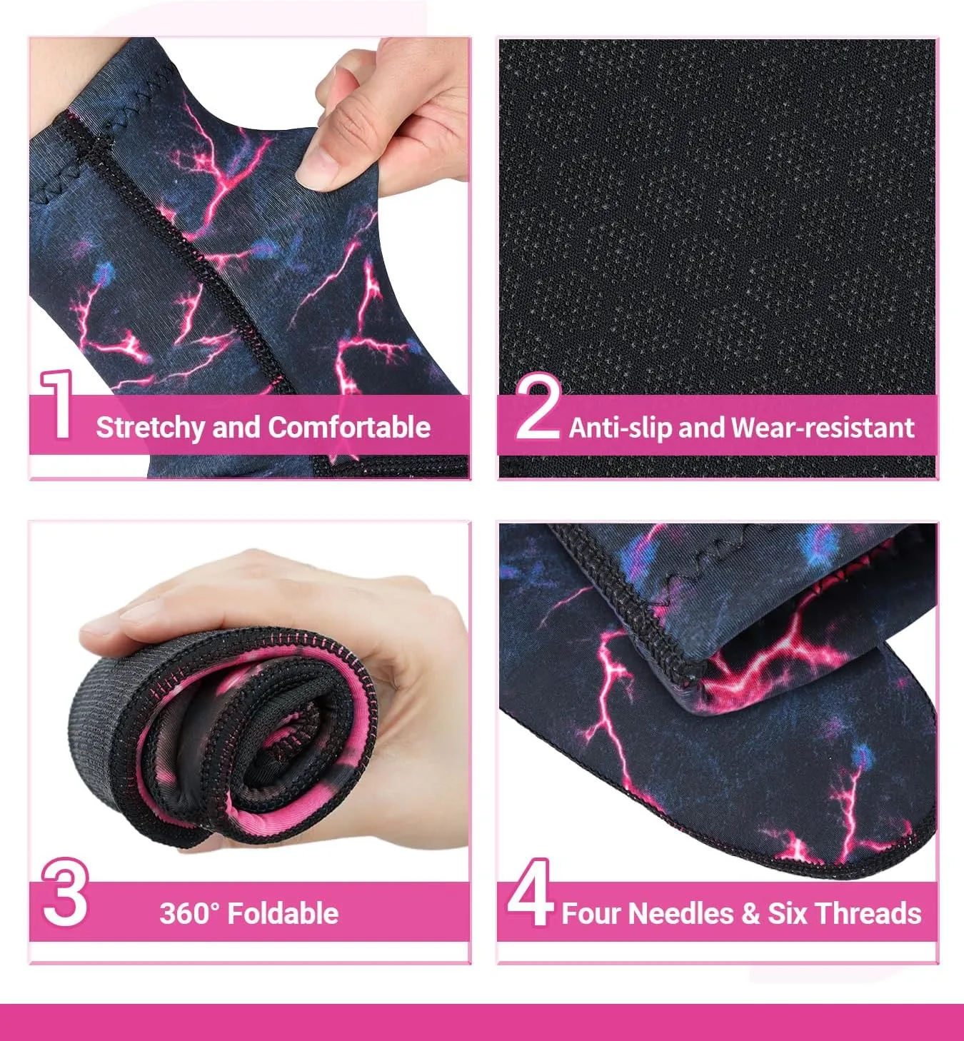 Neoprene Socks 3mm Wetsuit Socks Anti-Slip Keep Warm Diving Socks Swim Socks Water Sport Swimming Surfing