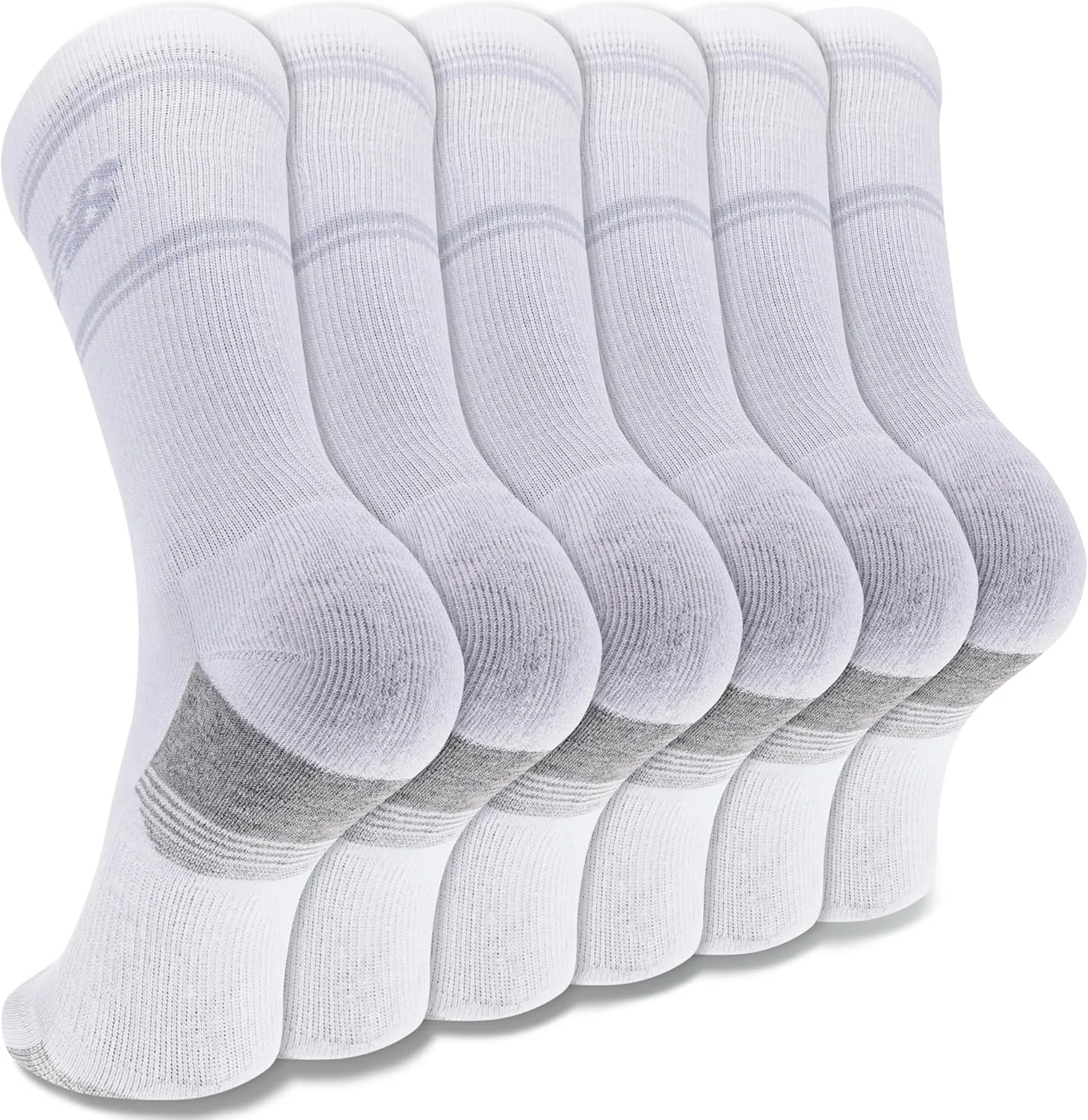 New Balance Performance Cushioned Crew Socks-6 & 12 Pairs-Moisture Wicking