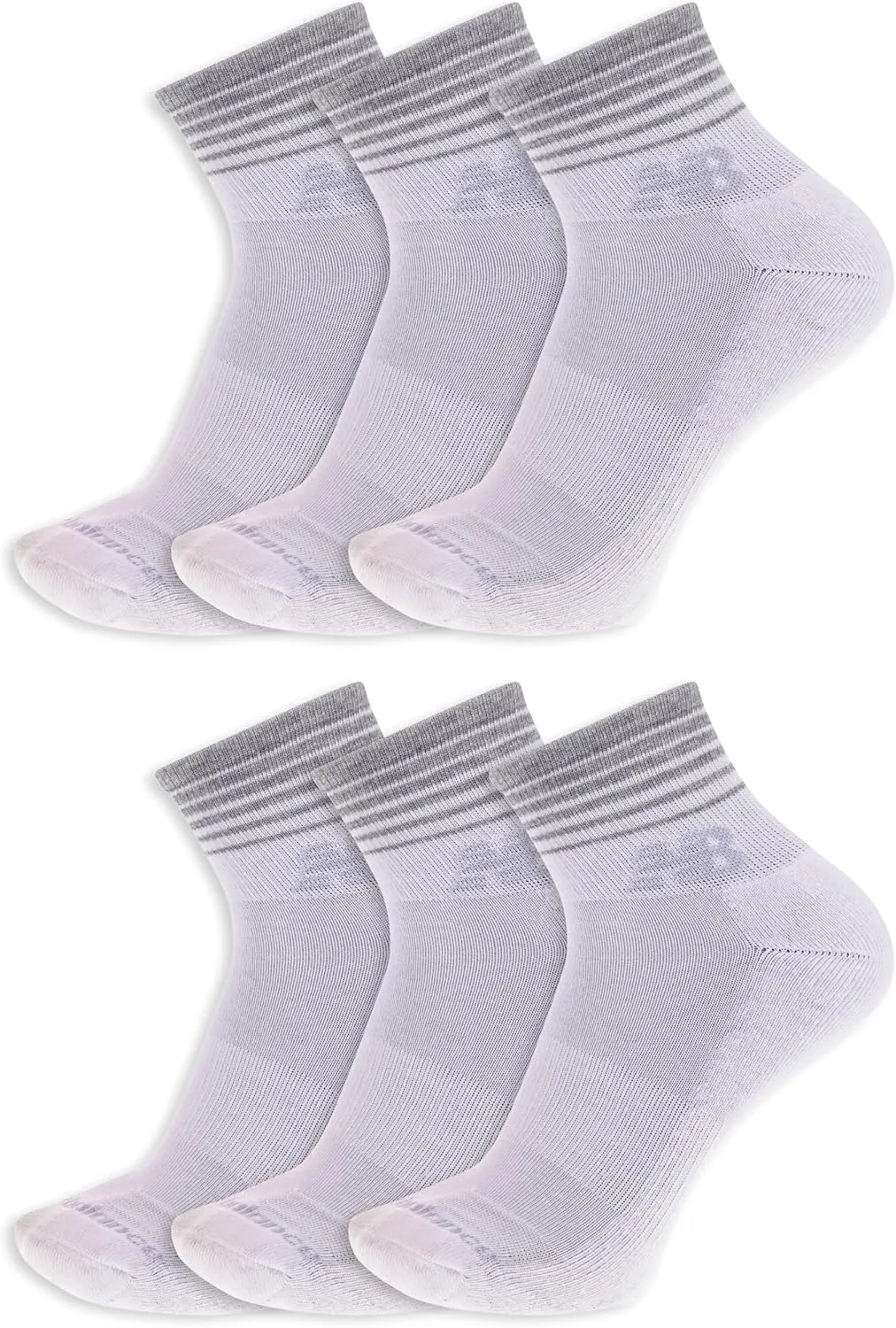 New Balance Women's Performance Cushioned Ankle Socks-6 Pairs-Moisture Wicking