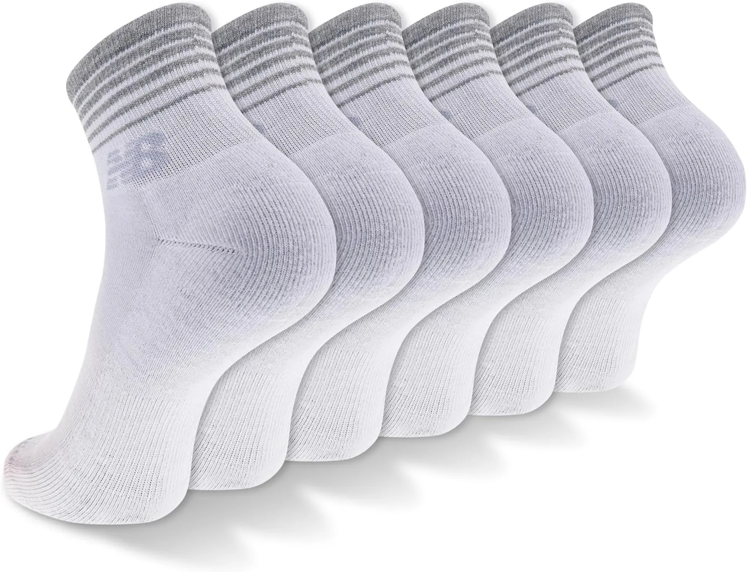 New Balance Women's Performance Cushioned Ankle Socks-6 Pairs-Moisture Wicking