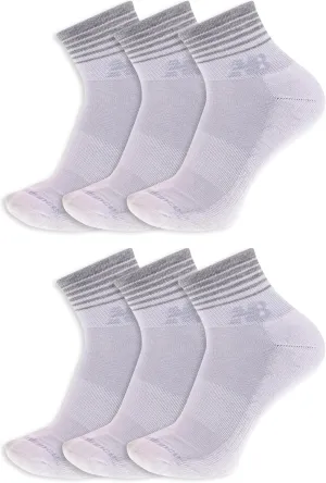 New Balance Women's Performance Cushioned Ankle Socks-6 Pairs-Moisture Wicking