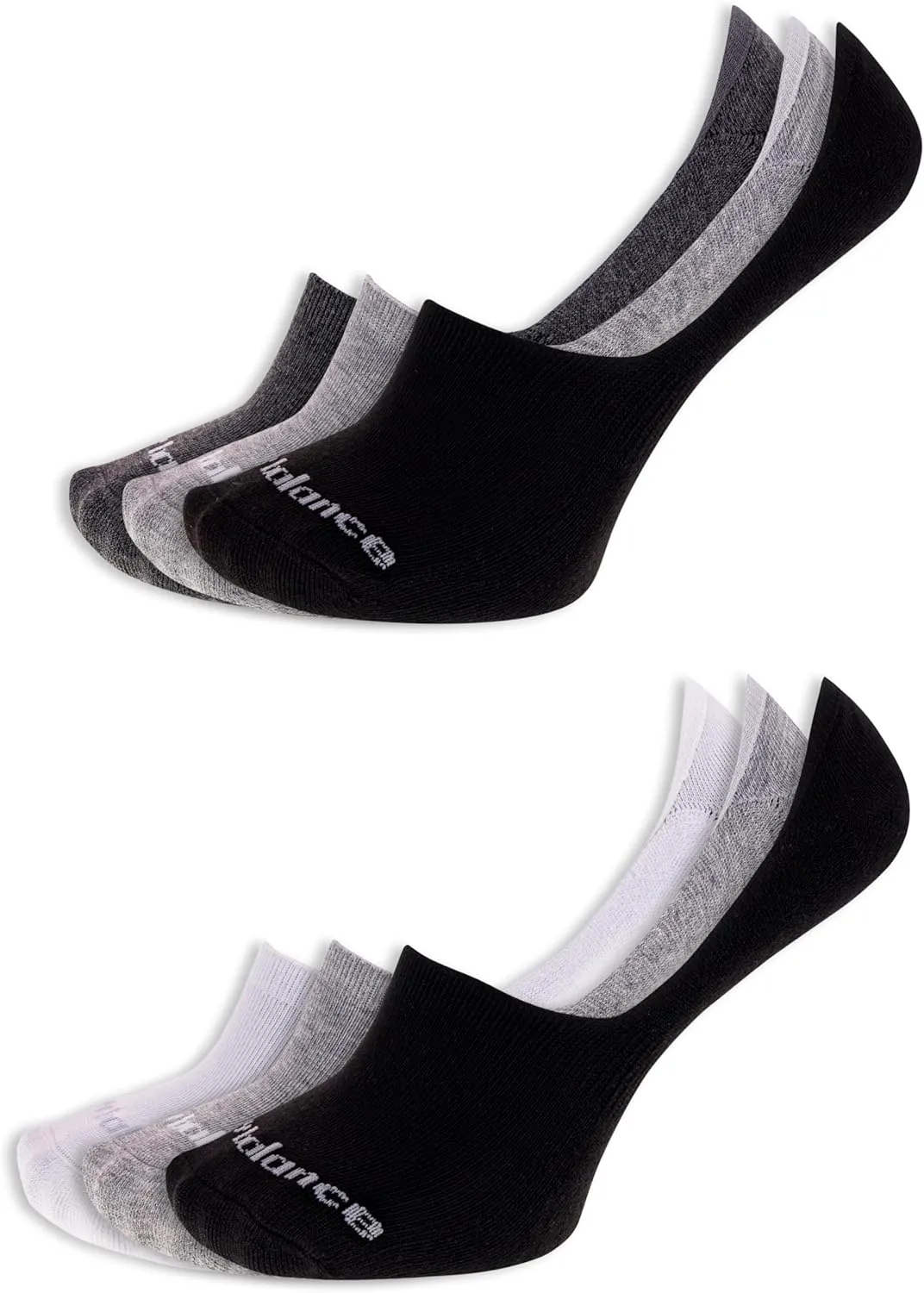 New Balance Women's Performance Cushioned Liner Socks-6 & 12 Pairs-Moisture Wicking