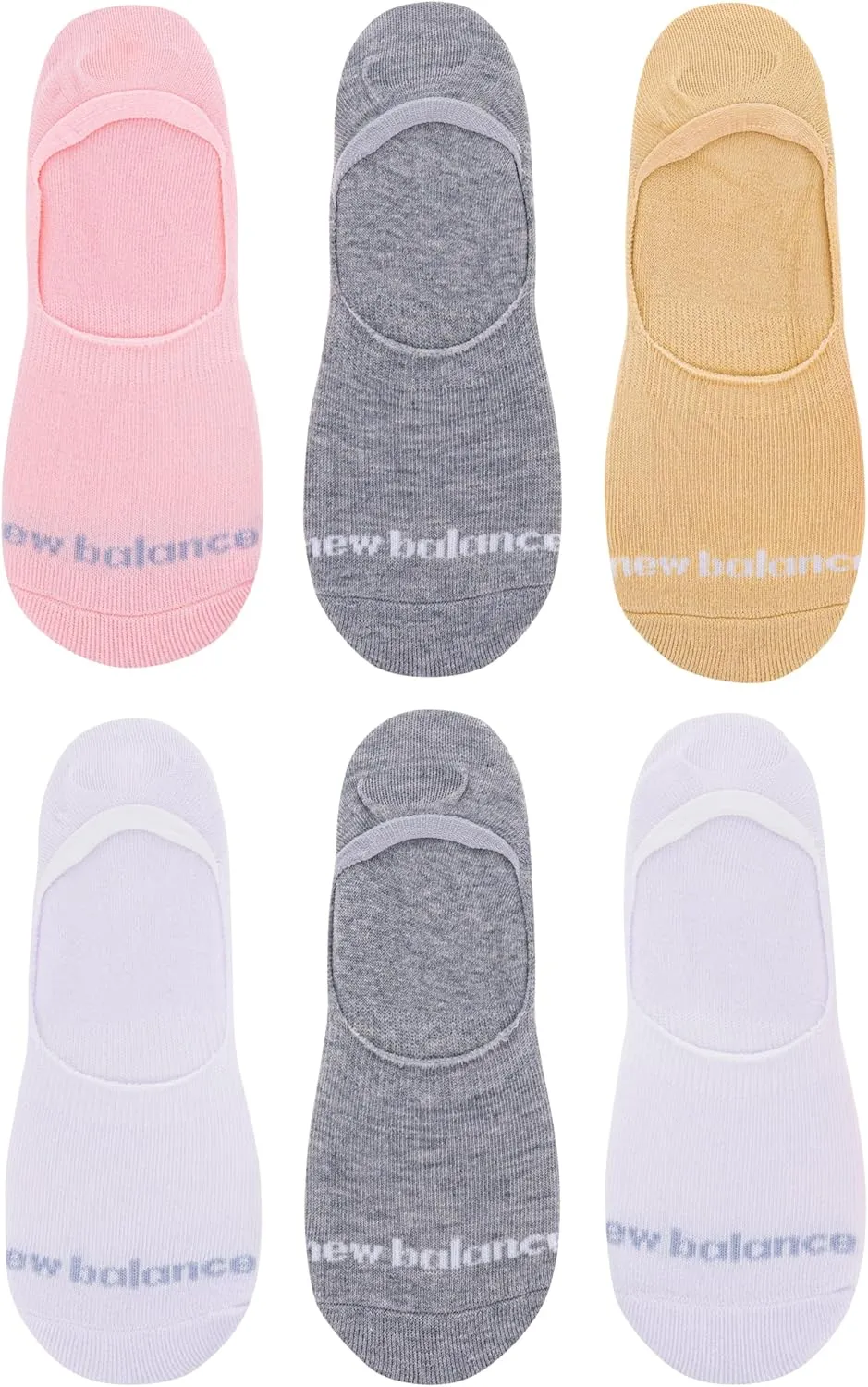 New Balance Women's Performance Cushioned Liner Socks-6 & 12 Pairs-Moisture Wicking