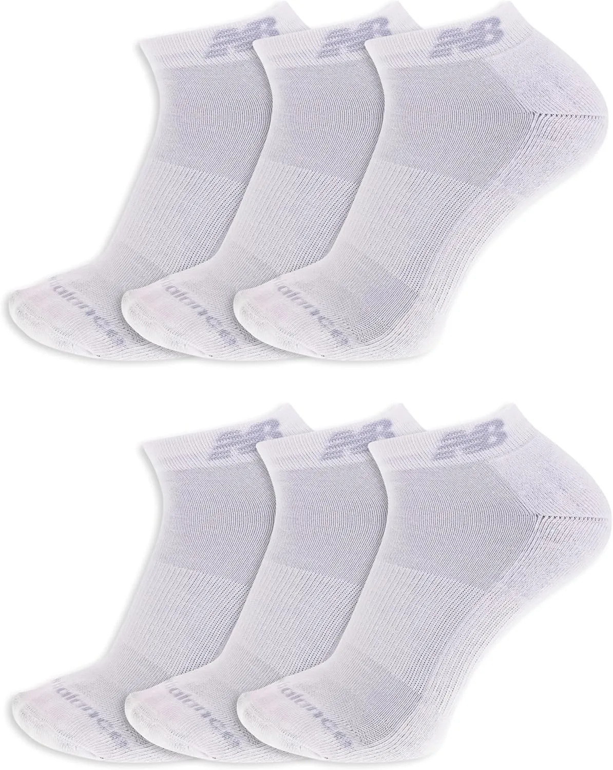 New Balance Women's Performance Cushioned Low Cut Socks-6 & 12 Pairs-Moisture Wicking