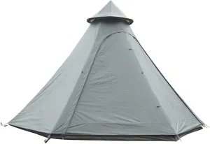 NIEH Camping Pyramid Teepee Tent Adult Tent Double Layers Indian Tent Yurt Tent Tower Post Bell Tent for Outdoor Family Trip Beautiful Scenery