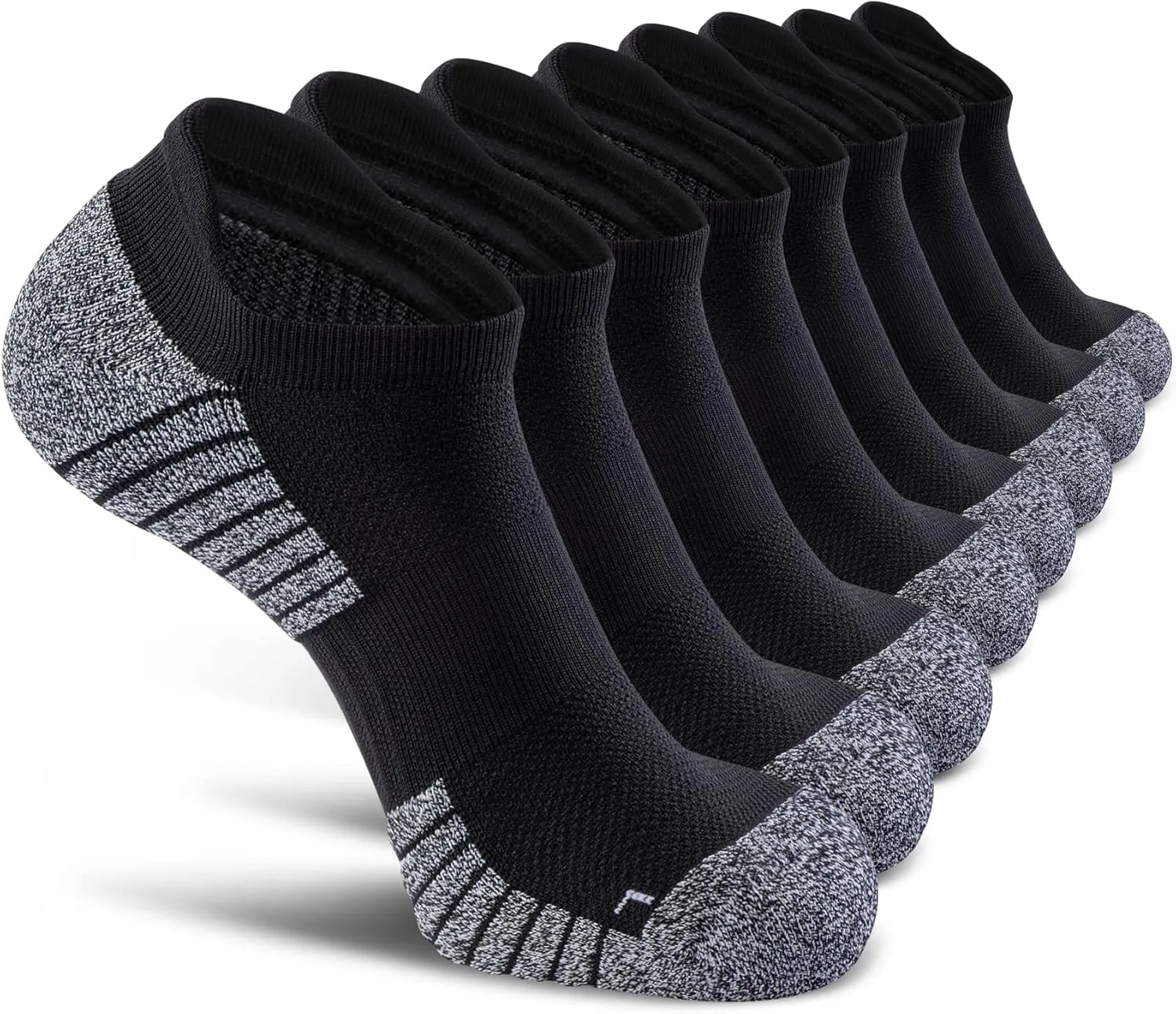 No Show Sports Compression Socks for Men and Women Circulation 4/8 Pack