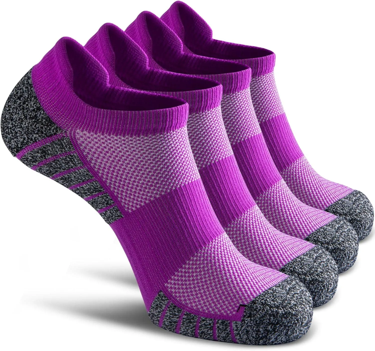 No Show Sports Compression Socks for Men and Women Circulation 4/8 Pack