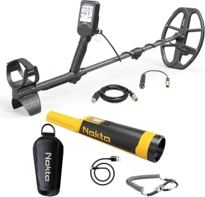 Nokta The Legend Metal Detector, Waterproof Detector for Adults with 12" Coil (The Legend   Accupoint)