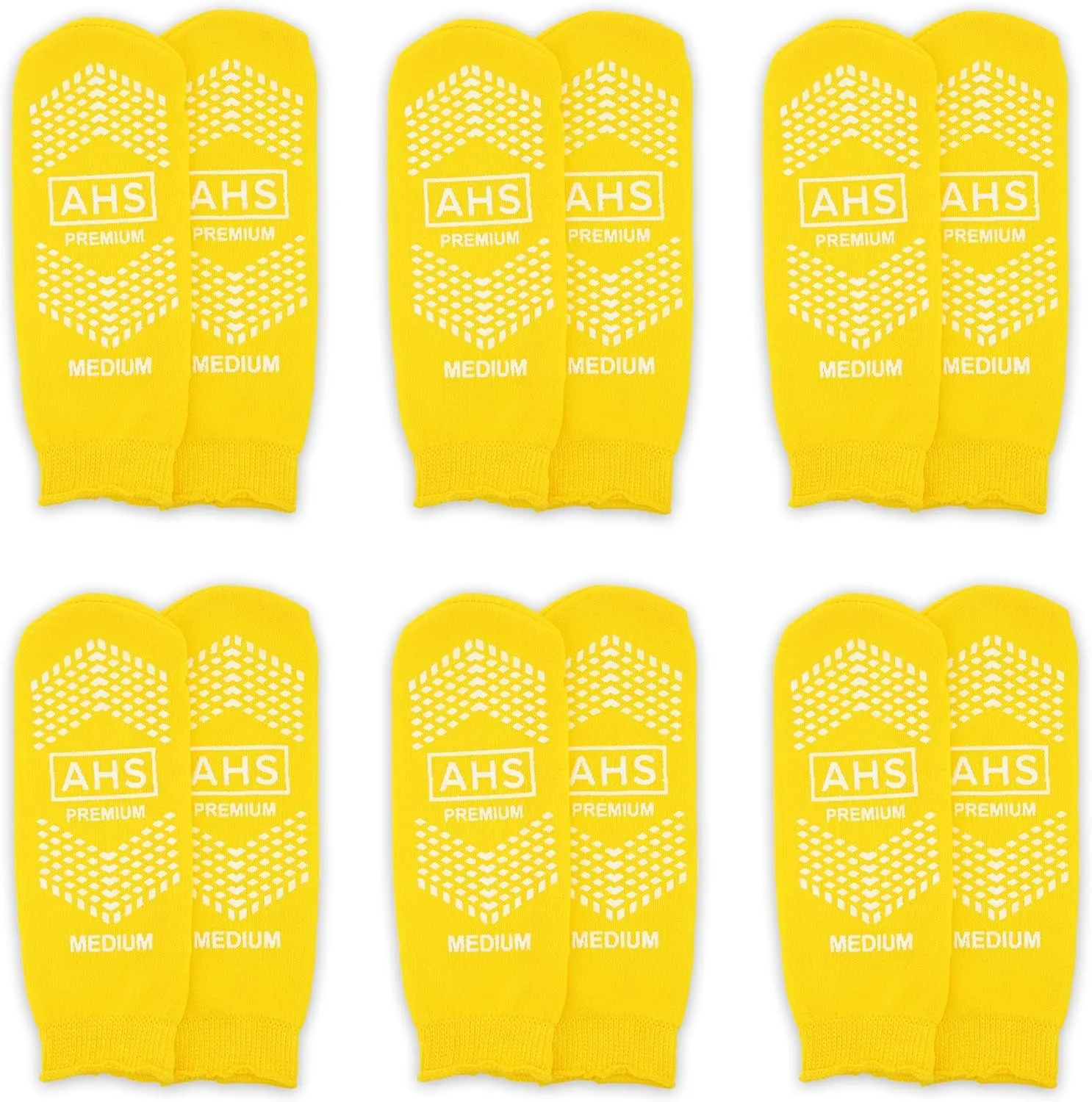 Non-Slip Grip Socks – 6 Pairs | Hospital Socks for Men & Women | Premium Anti-Skid for Adults