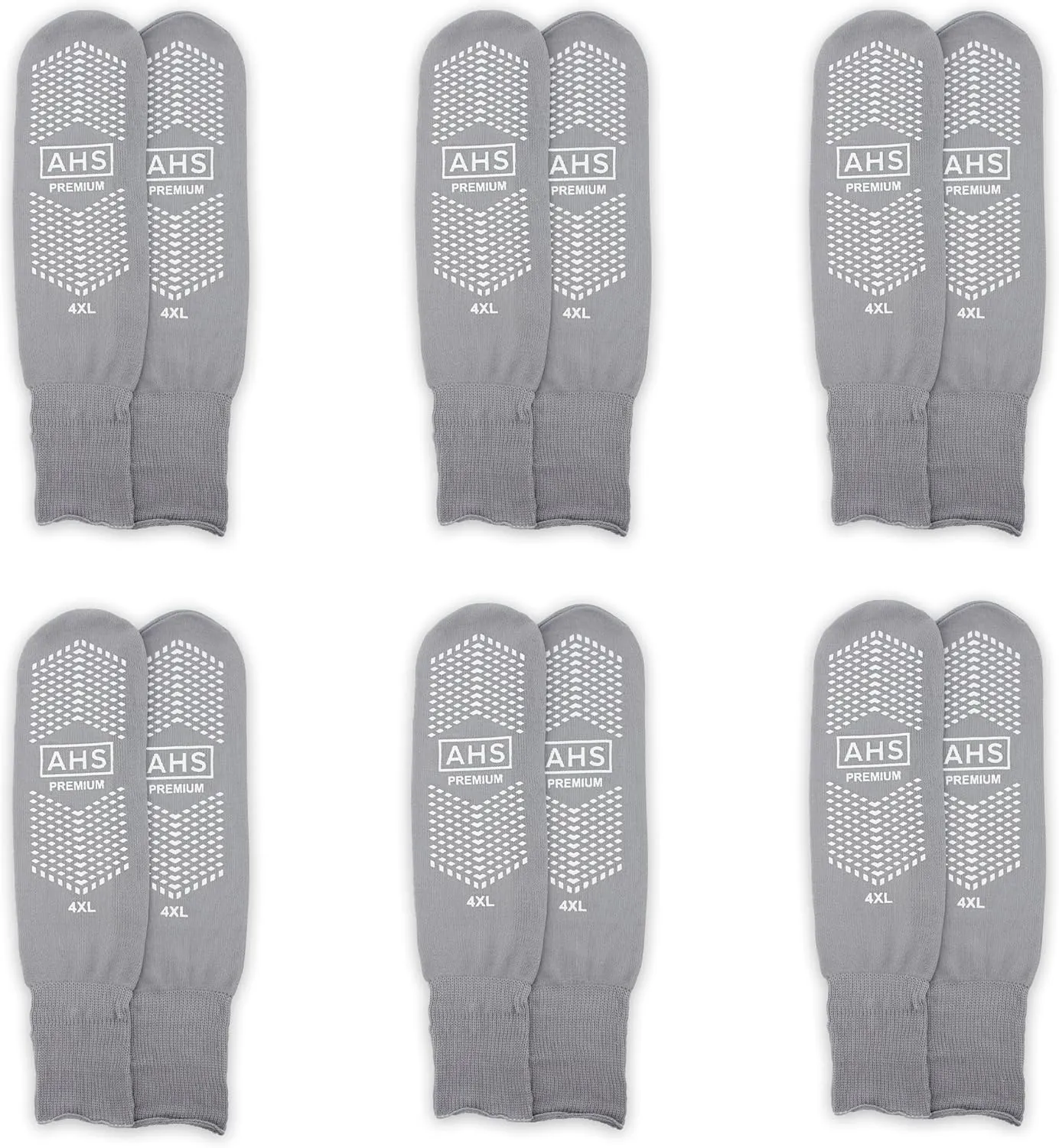 Non-Slip Grip Socks – 6 Pairs | Hospital Socks for Men & Women | Premium Anti-Skid for Adults