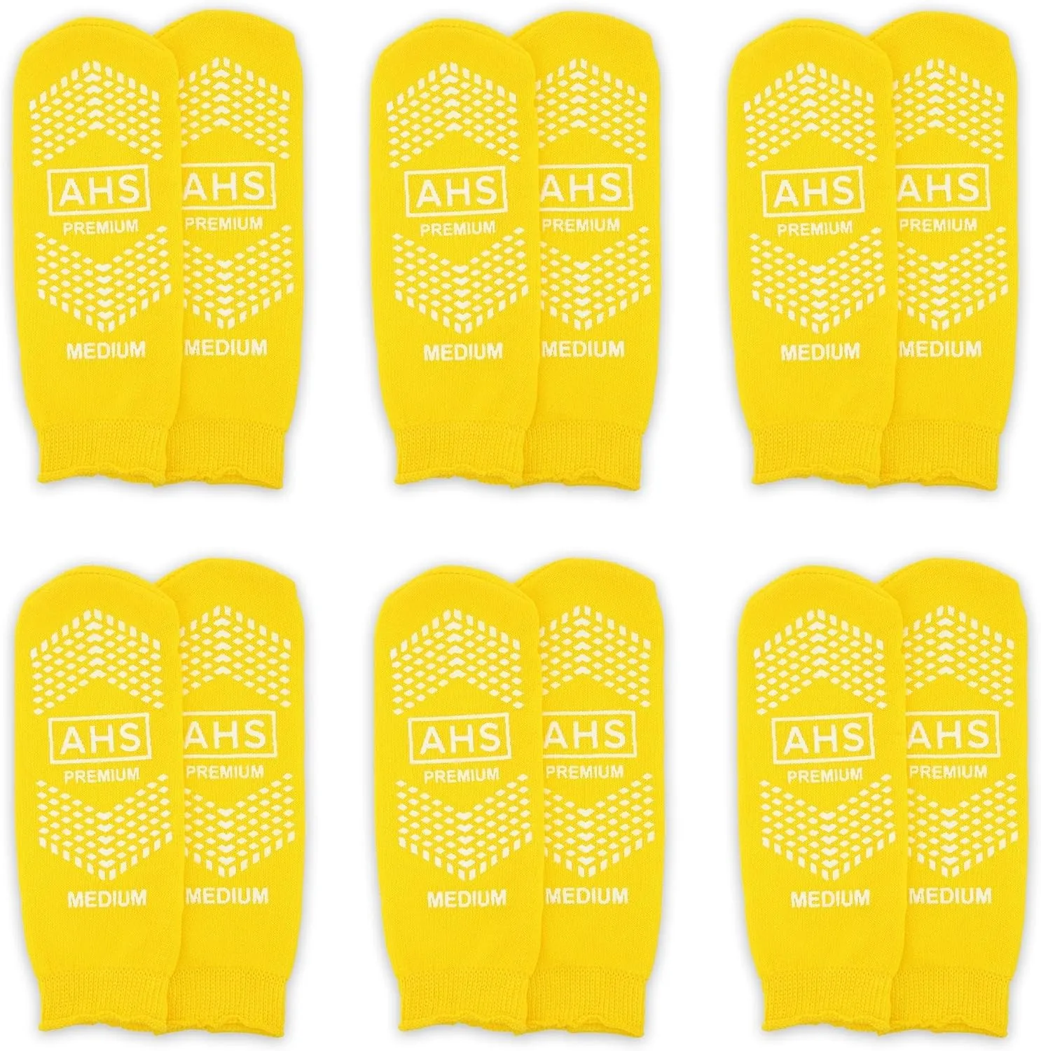 Non-Slip Grip Socks – 6 Pairs | Hospital Socks for Men & Women | Premium Anti-Skid for Adults