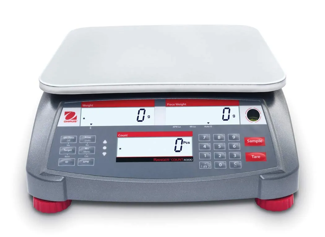 Ohaus Ranger 4000 RC41M6 Compact Counting Scale 15 kg x 0.5 g