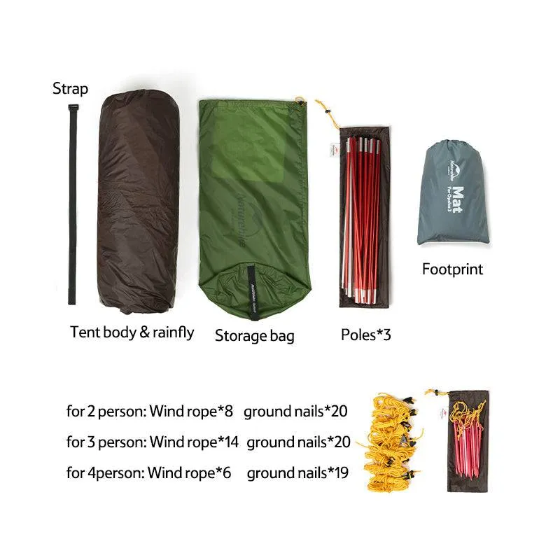 Opalus  Tunnel  2-3 People Camping Tent
