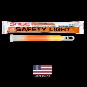 Orange Emergency Safety Glow Sticks -100 Pack