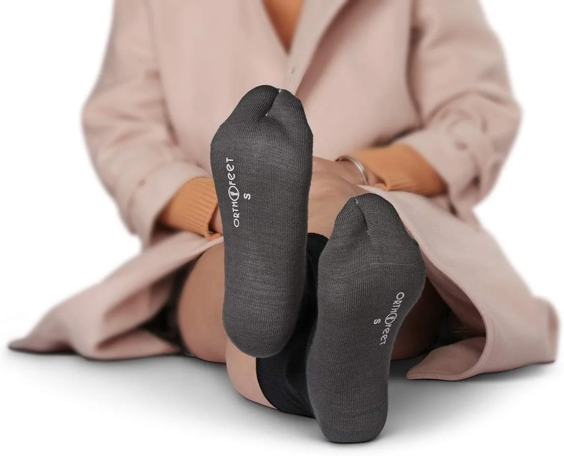 Orthofeet Bunion Relief Socks Non-Binding Non-Constrictive Socks 3 Pack