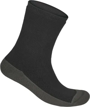 Orthofeet Extra Roomy Non-Binding Non-Constrictive Circulation Seam Free Black Socks, 3 Pack