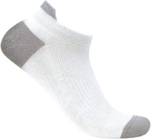 Orthofeet Low Cut Non-Binding Non-Constrictive Circulation Seam Free White Socks, 3 Pack