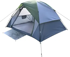 Outdoor Camping Tent 2-4 Person Dome Waterproof Double Layer Windproof Can be Used for Outdoor Hiking Traveling Fishing Picnic Family Gathering Multifunctional Camping Tent