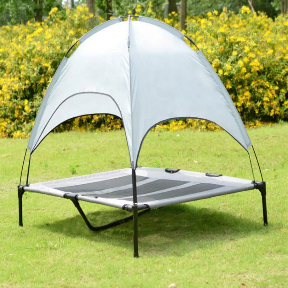 Outdoor Dog Camp Tent With Sun Canopy