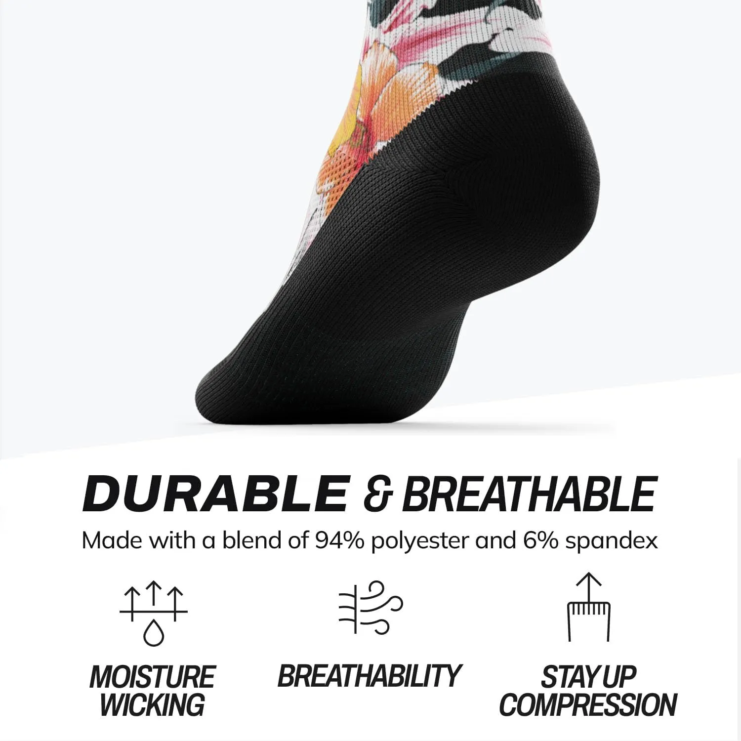 Outway Novelty Crew Socks for Men & Women, Breathable, Moisture-Wicking Athletic Calf Sock with Arch Support