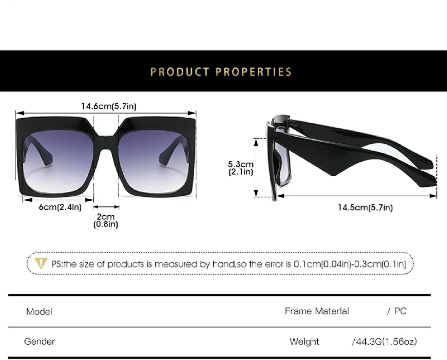 Oversized Frame Sunglasses Women Retro Trending Luxury Eyewear Shades Uv400 Sun Glasses