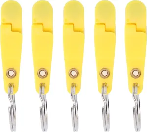 Padded Liberation Clamp/Holder for Currican Fishing, Heavy Voltage Pressure Release Clamp/Holder, Oxidation, 10 Portable Pieces with Fresh and Salted Water Fishing Keychain