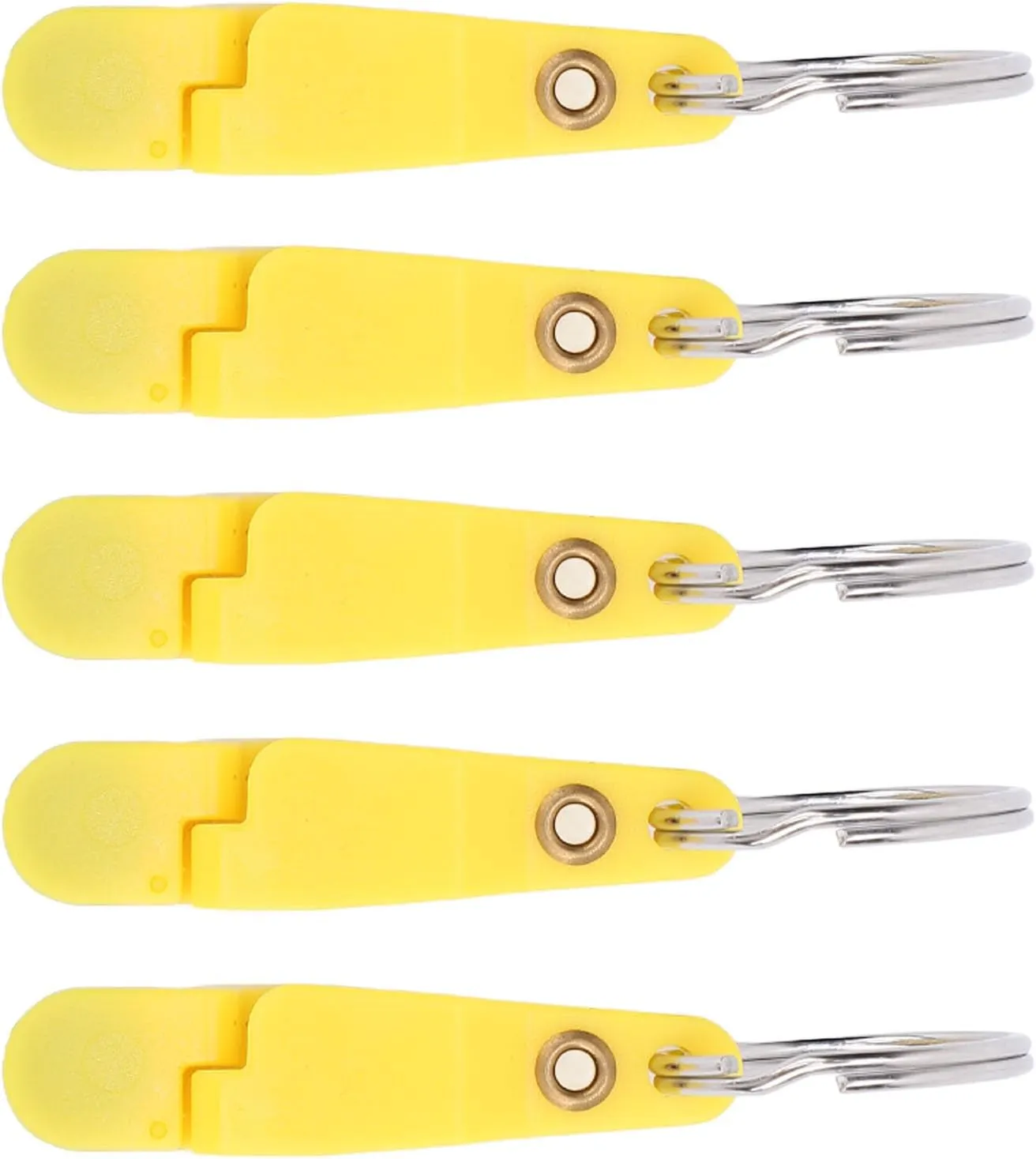 Padded Liberation Clamp/Holder for Currican Fishing, Heavy Voltage Pressure Release Clamp/Holder, Oxidation, 10 Portable Pieces with Fresh and Salted Water Fishing Keychain
