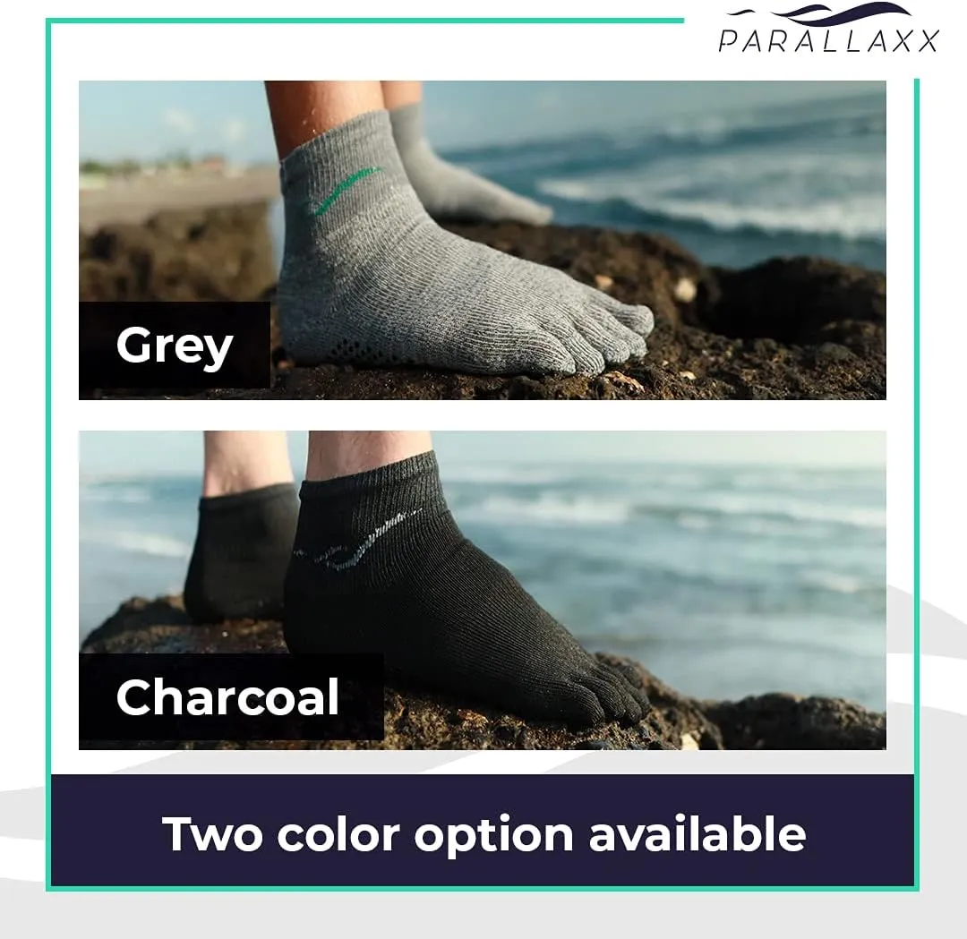 Parallaxx Barefoot Action Socks - Cut Resistant socks for foot protection, Toe Socks for Men and Women