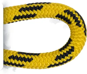 Pelican Rope 24-Strand 7/16 in (11 mm), USA Made Arborist Rope - 7,000 lb MBS - Static Climbing Rope - Lightweight - Arborist-24™ - 200 Ft - Plain End - Yellow Black