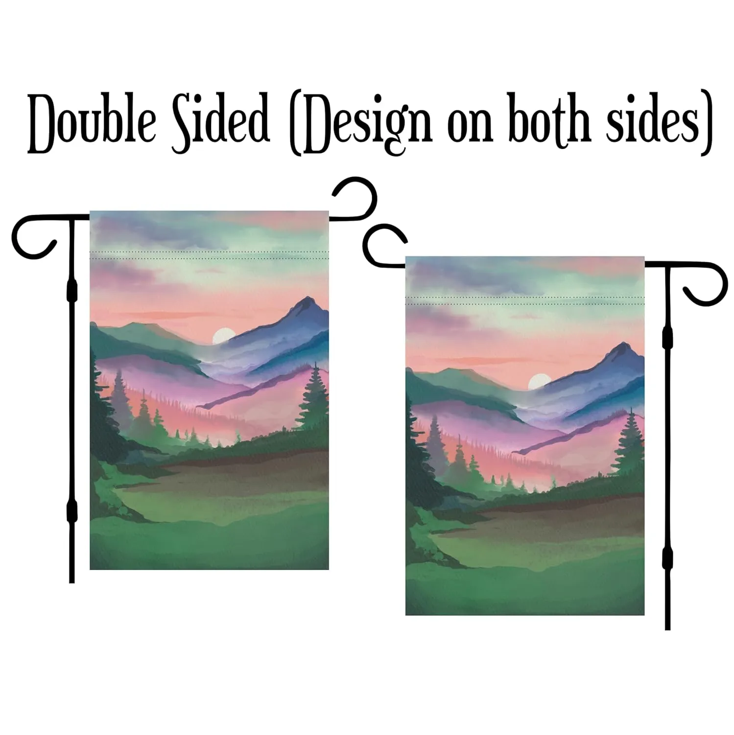 Personalized camper Garden Flag for Campsite, Custom outdoor camping decoration sign, unique yard decor for RV travel trailer, Motorhome, tent, camping enthusiasts (Popup Camper)